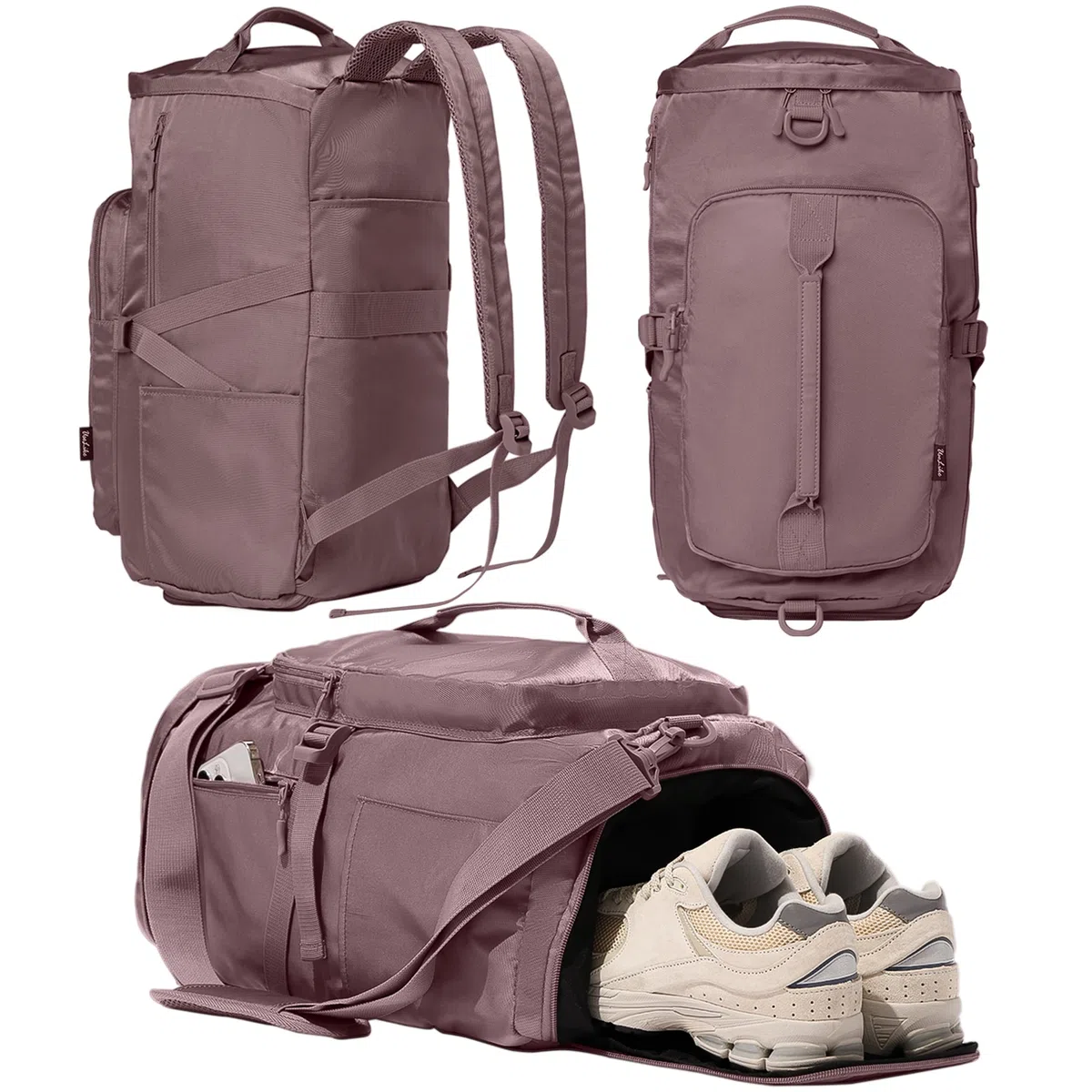 Turnbeutel für Damen, Workout-Rucksack mit Schuhfach, Sporttasche, mehrere Taschen, 30 l